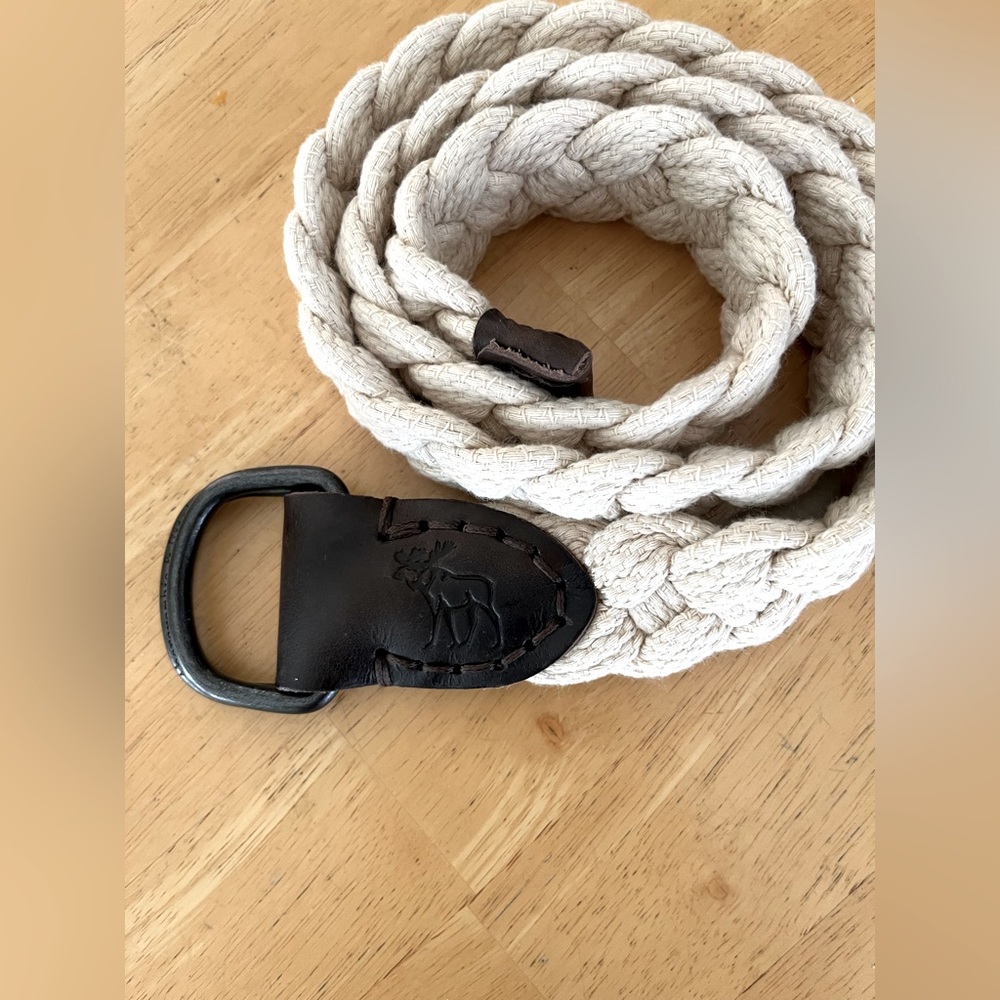 A&F men braided belt
